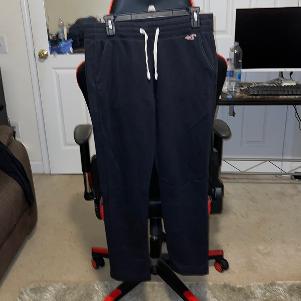 Hollister jogger sweatpants, black, size medium